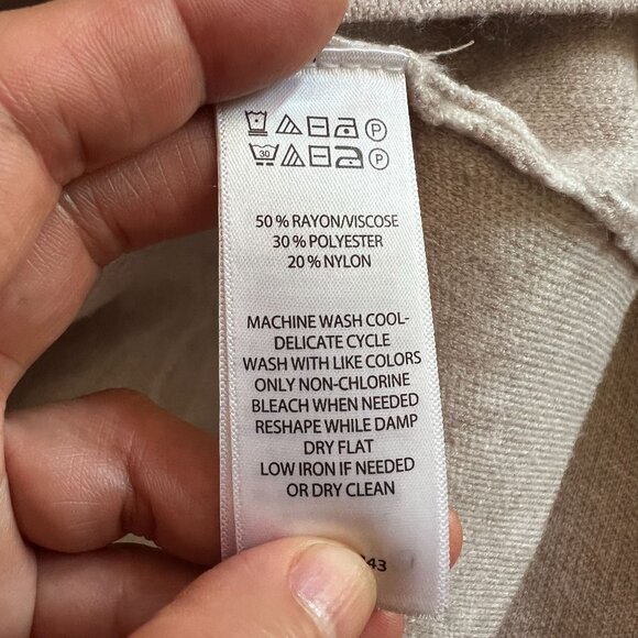 Joie Womens Soft High Neck Sweater White Botanical Print LARGE in Cream - Picture 7 of 9